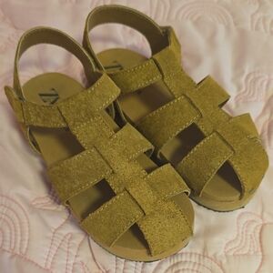 Zara Kids Sandals in Mustard Yellow